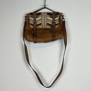 Cynthia Vincent Brown Messenger Bag Purse Crossbody